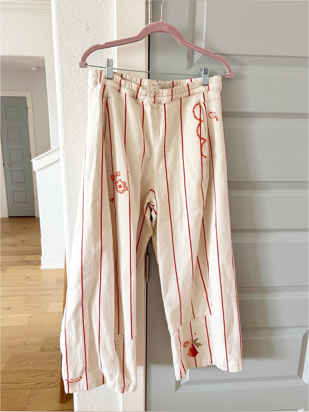 Anthropologie The Izzie Relaxed Pull-On Barrel Pants by Pilcro: Striped Edition - Picture 6 of 9